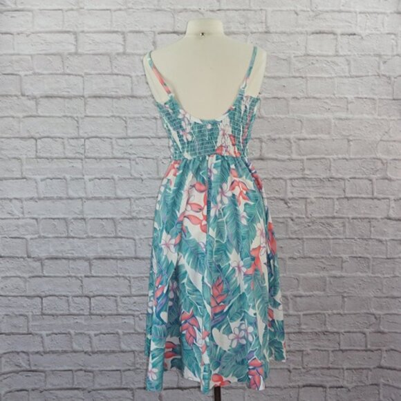 Vintage 80s Hilo Hattie Hawaiian Floral Dress - Picture 3 of 12